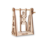 Set constructie mini cu mecanism Puzzle 3D SPINNING SPORTSMAN din lemn 22 piese @ EWA