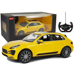 MASINA CU TELECOMANDA PORSCHE MACAN TURBO GALBENA SCARA 1 LA 14