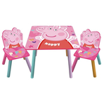 Set masuta si 2 scaunele Peppa Pig