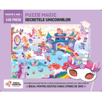 Puzzle magic - Secretele unicornilor (100 piese)