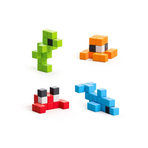 Set joc constructii magnetice PIXIO Mini Ocean, 75 piese, aplicatie gratuita iOS sau Android