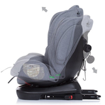 Scaun auto Chipolino 4Kid 0-36 kg platinum I-Size cu sistem Isofix