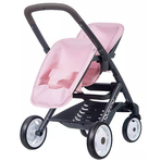 Carucior pentru papusi Smoby Maxi Cosy Quinny Twin roz