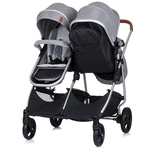 Carucior gemeni Chipolino Duo Smart 2 in 1 anthracite