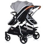 Carucior gemeni Chipolino Duo Smart 2 in 1 anthracite