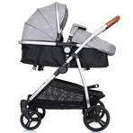 Carucior gemeni Chipolino Duo Smart 2 in 1 anthracite