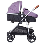 Carucior gemeni Chipolino Duo Smart 2 in 1 anthracite lilac