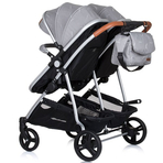 Carucior gemeni Chipolino Duo Smart 2 in 1 anthracite