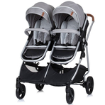 Carucior gemeni Chipolino Duo Smart 2 in 1 anthracite