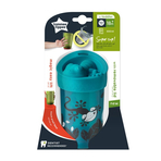 Cana Tommee Tippee No Knock Large cu capac, 300 ml, 18 luni +, Soparlita verde, 1 buc