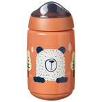 Cana Tommee Tippee Sippee cu protectie BACSHIELD™ si capac, 390 ml, 12 luni +, Portocaliu, 1 buc