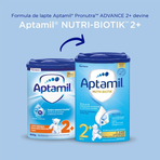 Pachet 6 x Lapte praf Nutricia Aptamil Junior 2+, 800g, 24 luni+