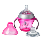 Cana de tranzitie Tommee Tippee, 150 ml, 4-7 luni, Roz, 1 buc