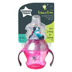 Cana de tranzitie Tommee Tippee, 150 ml, 4-7 luni, Roz, 1 buc