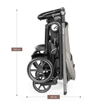 Carucior 3 in 1 Peg Perego Veloce, Lounge, 0 - 22 kg, City Grey, Gri / Alb