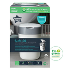 Cos pentru scutece Tommee Tippee Sangenic Twist and Click Reciclabil, Alb/Gri