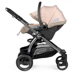 Carucior 3 in 1 Peg Perego Veloce, Lounge, 0 - 22 kg, Mon Amour, Bej / Roz