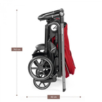 Carucior 3 in 1 Peg Perego Veloce, Lounge,  0 - 22 kg, Red Shine, Rosu