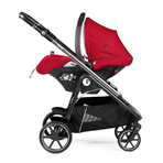 Carucior 3 in 1 Peg Perego Veloce, Lounge,  0 - 22 kg, Red Shine, Rosu