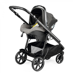 Carucior 3 in 1 Peg Perego Veloce, Primoviaggio SL, 0 - 22 kg, City Grey, Gri / Alb