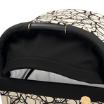Carucior 3 in 1 Peg Perego Veloce, Primoviaggio SL, 0 - 22 kg, Graphic Gold, Negru / Bej