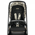 Carucior 3 in 1 Peg Perego Veloce, Primoviaggio SL,  0 - 22 kg, Graphic Gold, Negru / Bej