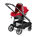 Carucior 3 in 1 Peg Perego Veloce, Primoviaggio SL, 0 - 22 kg, Red Shine, Rosu