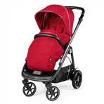 Carucior 3 in 1 Peg Perego Veloce, Lounge,  0 - 22 kg, Red Shine, Rosu