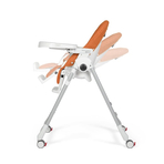 Scaun de masa 2 in 1 Peg Perego Prima Pappa Zero Follow Me, 0-15 Kg, Wonder Orange, Portocaliu