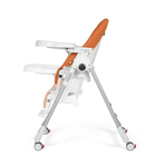 Scaun de masa 2 in 1 Peg Perego Prima Pappa Zero Follow Me, 0-15 Kg, Wonder Orange, Portocaliu