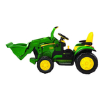 Tractor electric Peg Perego JD Ground Loader, 12V, 3 ani +, Verde / Galben