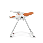 Scaun de masa 2 in 1 Peg Perego Prima Pappa Zero Follow Me, 0-15 Kg, Wonder Orange, Portocaliu