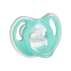 Suzeta Ortodontica Usoara, Tommee Tippee, 2 buc, 6 - 18 luni, Transparent / Turquoise