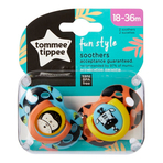 Suzeta Ortodontice Fun , Tommee Tippee, 2buc, 18-36 luni, Maimuta/Zebra