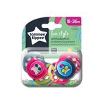 Suzeta ortodontica de zi Tommee Tippee Fun, 18-36 luni, Pisicute, 2 buc