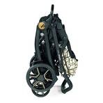 Carucior 3 in 1 Peg Perego Book, Lounge,  0 - 22 kg, Graphic Gold, Negru / Bej