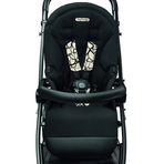 Carucior 3 in 1 Peg Perego Book, Lounge, 0 - 22 kg, Graphic Gold, Negru / Bej