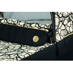 Carucior 3 in 1 Peg Perego Book, Lounge, 0 - 22 kg, Graphic Gold, Negru / Bej