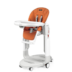 Scaun de masa 3 in 1 Peg Perego Tatamia Follow Me, 0-15 Kg, Wonder Orange, Portocaliu