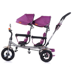 Tricicleta pentru copii , gemeni Chipolino 2Play lilac