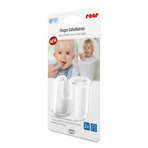 Periuta de dinti din silicon pentru folosire pe deget, 2 bucati, REER 79249