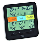 Sistem meteo SmartHome cu termo-higrometru si 3 senzori wireless, comunicare cu smartphone WEATHERHUB, TFA 31.4007.02