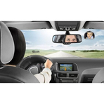Oglinda de siguranta auto cu LED pentru monitorizare bebelusi, prindere pe tetiera, Reer BabyView 86101