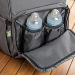 Rucsac multifunctional cu aleza pentru schimbat scutecul bebelusului, din plastic reciclat, Reer Growing Backpack 84221