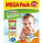 Scutece Babylino Sensitive N4+ 9-20kg/19 buc