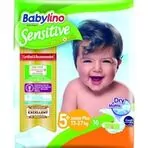 Scutece Babylino Sensitive N5+, 13-27KG, 16 buc
