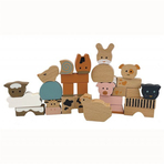 Animale din cuburi de lemn, Egmont toys