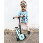 Trotineta copii pliabila, reglabila, roti luminoase, Highwaykick 3 Led Blueberry, 3-6 ani, pana la 50 kg, Scoot Ride