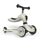 Trotineta copii cu sezut, transformabila 2in1, HighwayKick 1 Ash, 1-5 ani, pana la 50 kg, Scoot  Ride