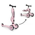 Trotineta copii cu sezut, transformabila 2in1, HighwayKick 1 Rose, 1-5 ani, pana la 50 kg, Scoot  Ride